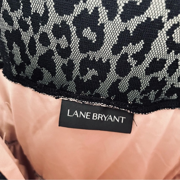 Lane Bryant Sleeveless Cheetah Print Lace Dress Approx Size 16 - Picture 6 of 6